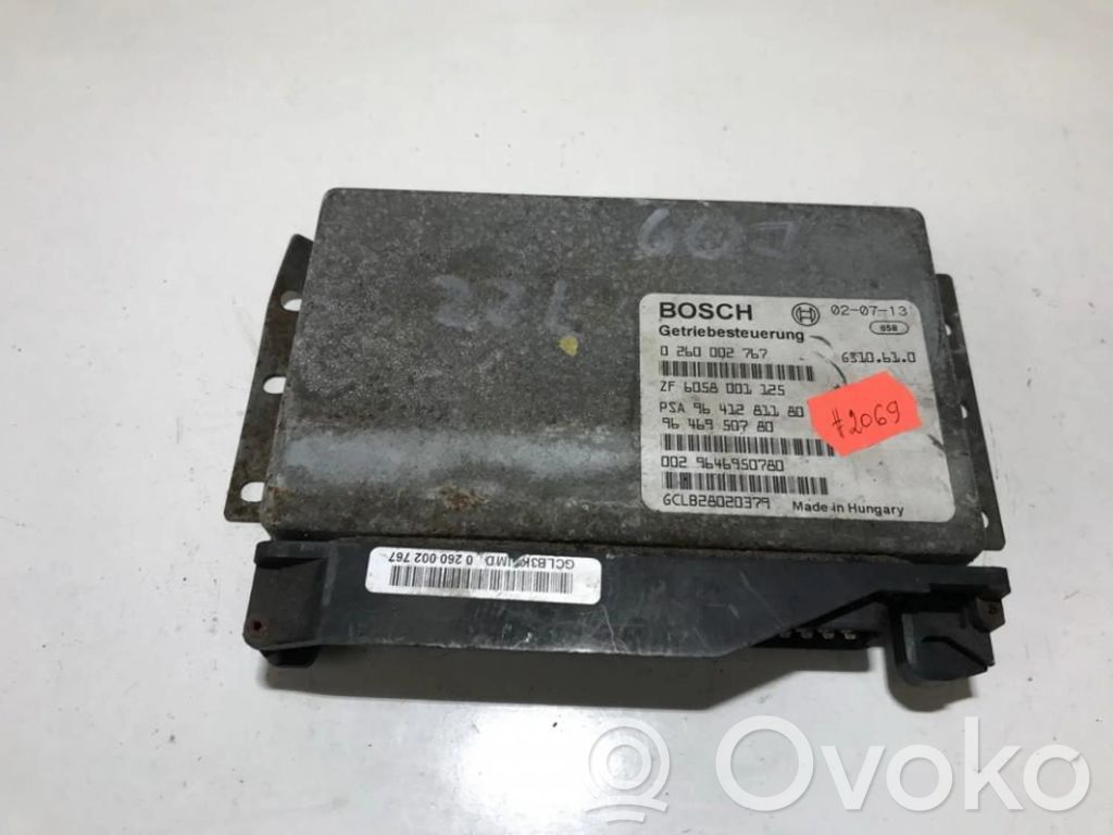 Gearbox control unit/module   0260002767,ZF6058001125,0260002767,9641281180,9646950780,GS10610,ZF6058001125