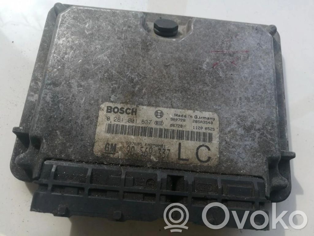 Unidad de control/módulo del motor   0281001637,90569337,0281001637,90569337