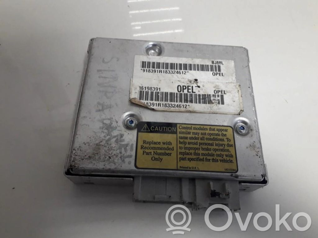 Engine control unit/module   16198391,16213184,16198391,16213184
