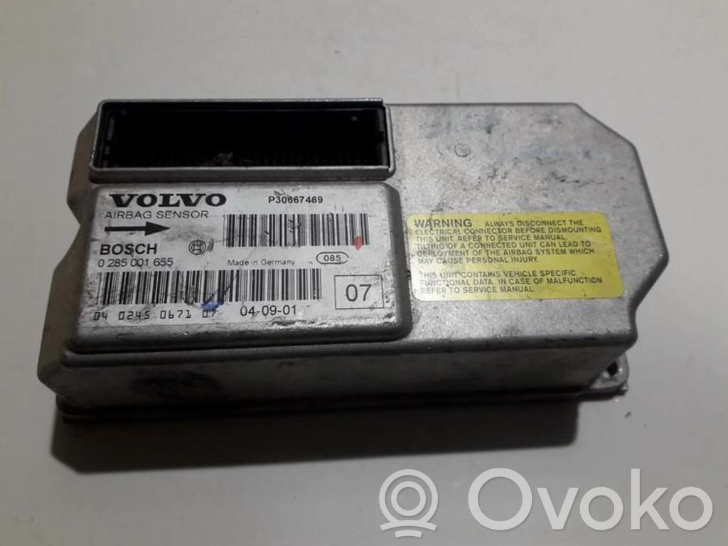 Centralina/modulo airbag   0285001655,P30667469,0285001655,P30667469