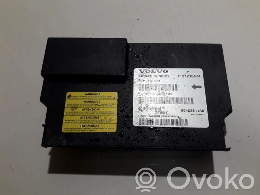 Volvo S80 Centralina/modulo airbag 