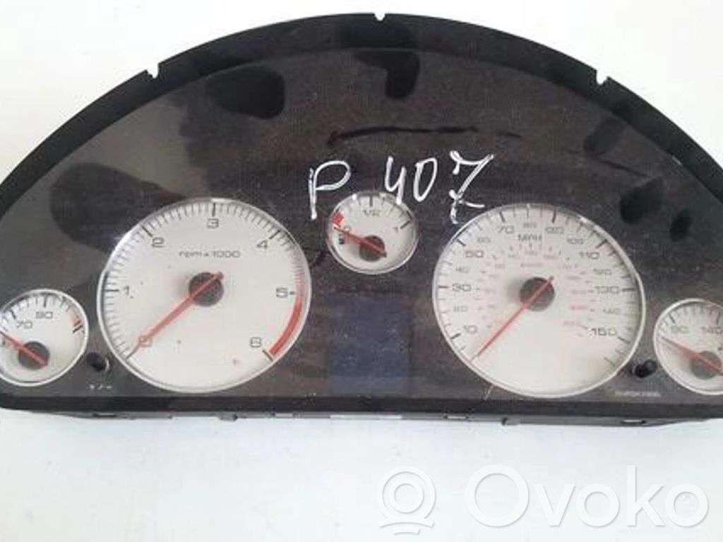 Peugeot 407 Tachimetro (quadro strumenti) 