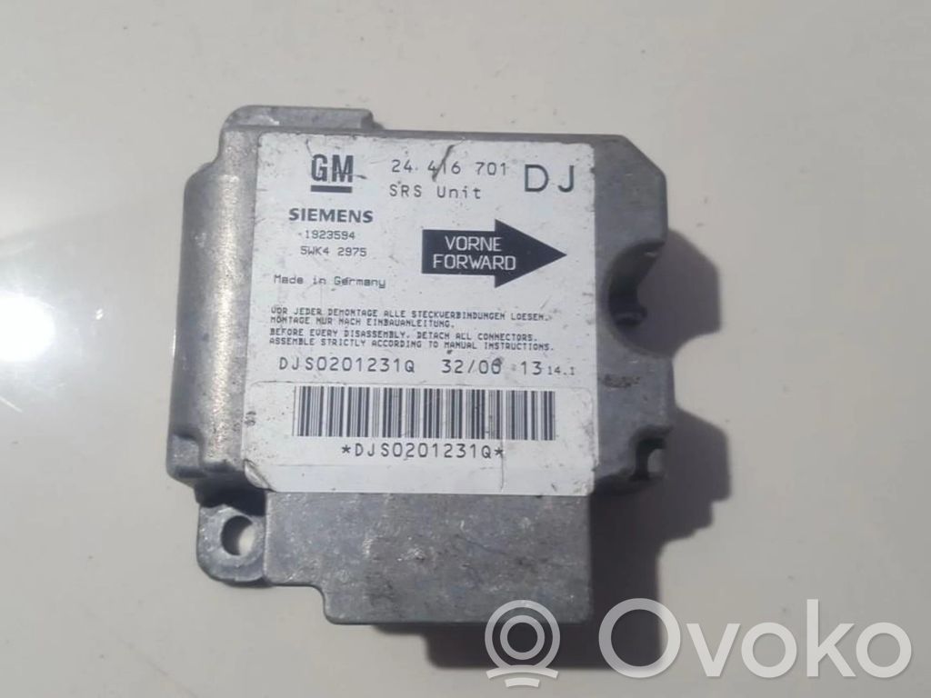 Opel Vectra B Centralina/modulo airbag