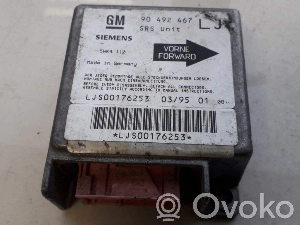 Opel Omega B1 Centralina/modulo airbag 