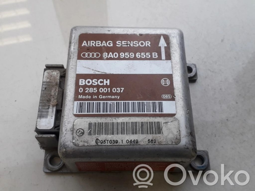 Turvatyynyn ohjainlaite/moduuli   8A0959655B,0285001037,0285001037,8A0959655B