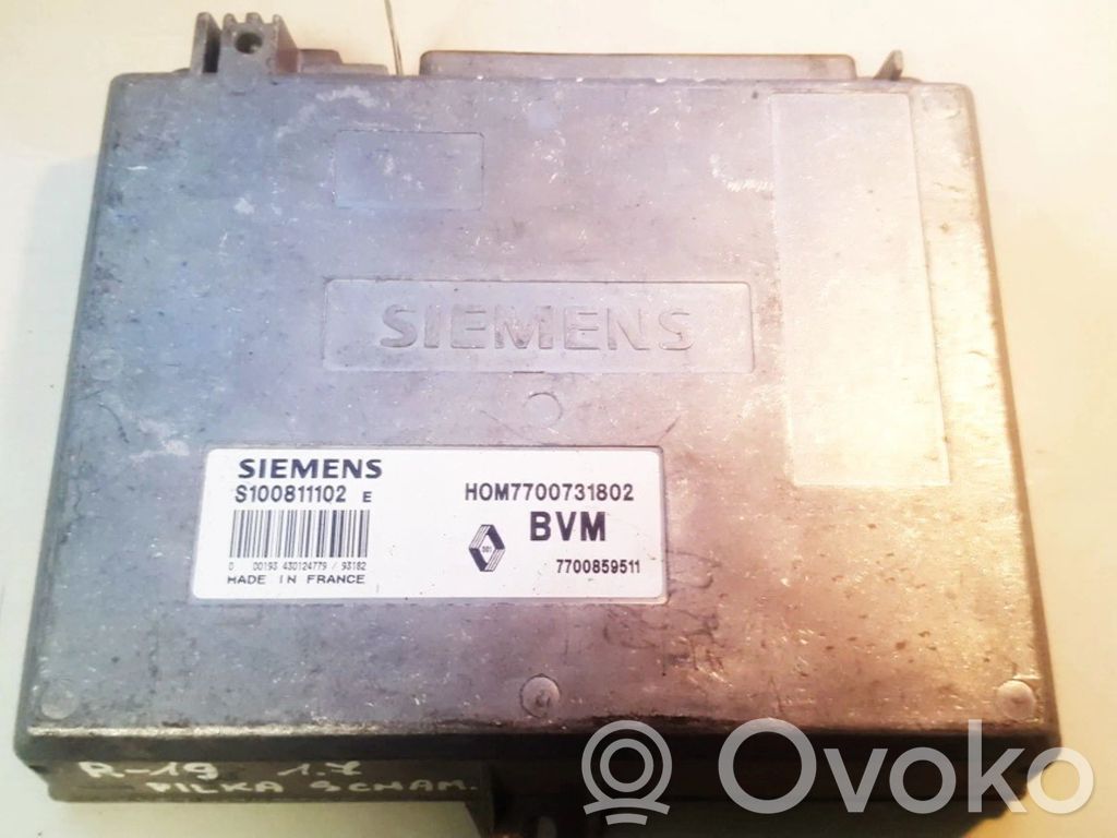 Engine control unit/module   S100811102E,HOM7700731802,7700859511,HOM7700731802,S100811102E