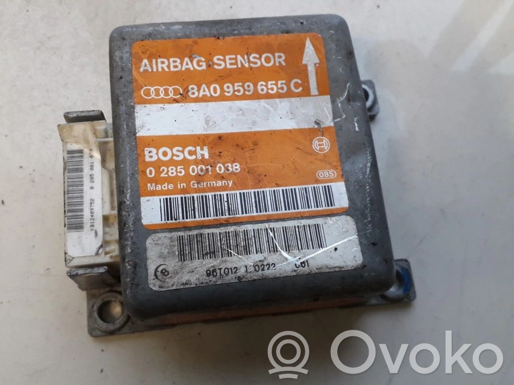 Centralina/modulo airbag   8A0959655C,0285001038,0285001038,8A0959655C
