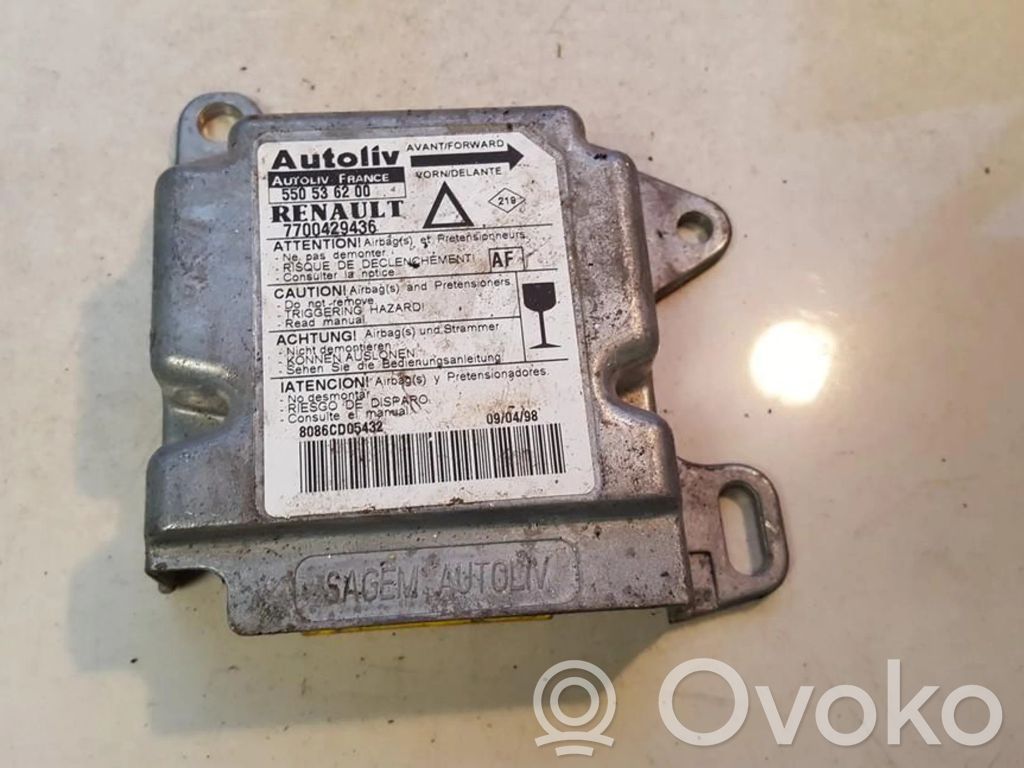 Renault Laguna I Centralina/modulo airbag 