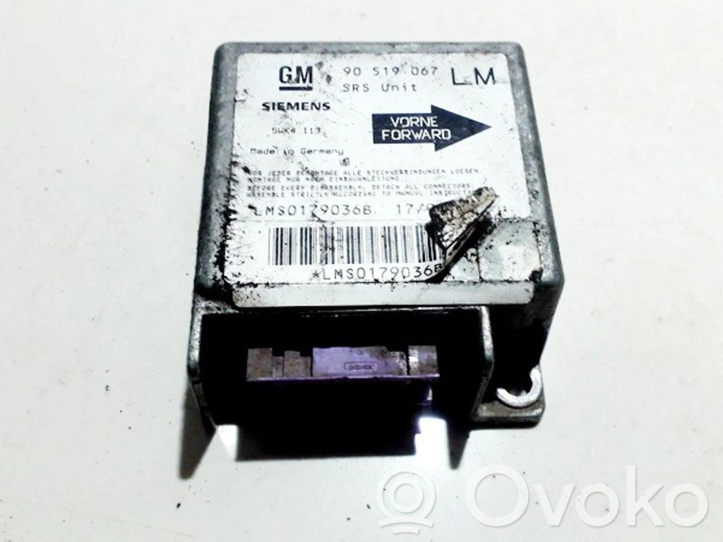 Opel Astra F Unitate/modul de comandă airbaguri 