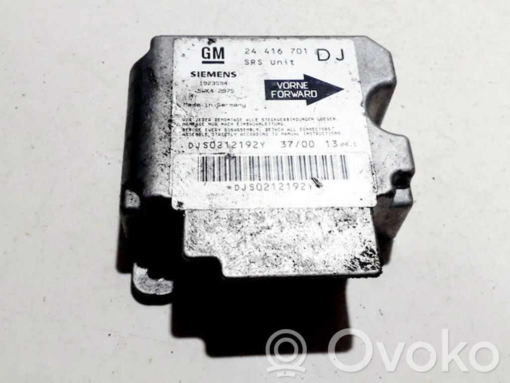 Unidad de control/módulo del Airbag   24416701,24416701,24416701