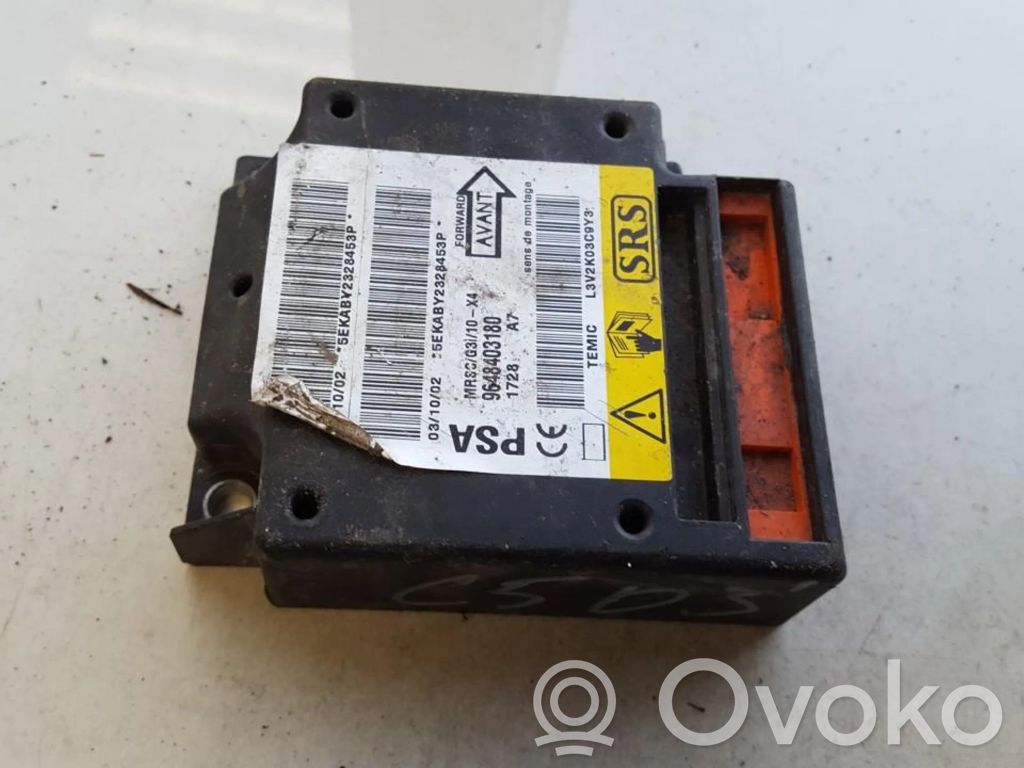 Turvatyynyn ohjainlaite/moduuli   9648403180,9648403180