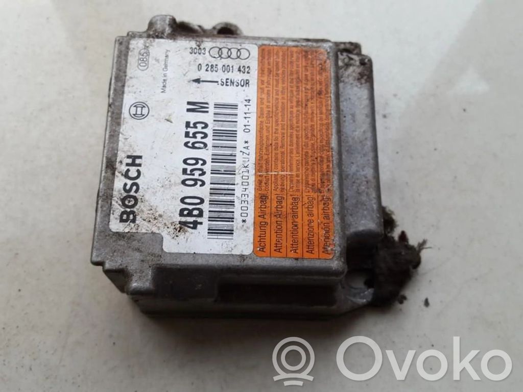 Unidad de control/módulo del Airbag   4B0959655M,0285001432,0285001432,4B0959655M