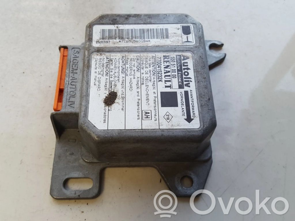 Renault Scenic I Centralina/modulo airbag 