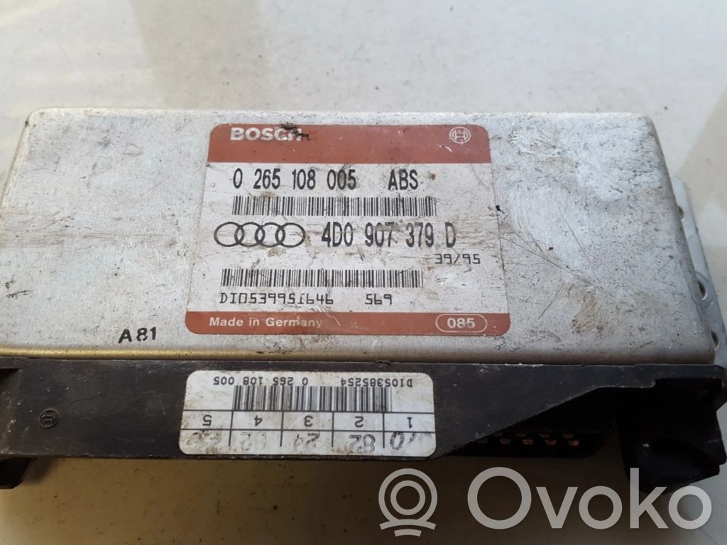 Unidad de control/módulo del ABS   0265108005,4D0907379D,0265108005,4D0907379D