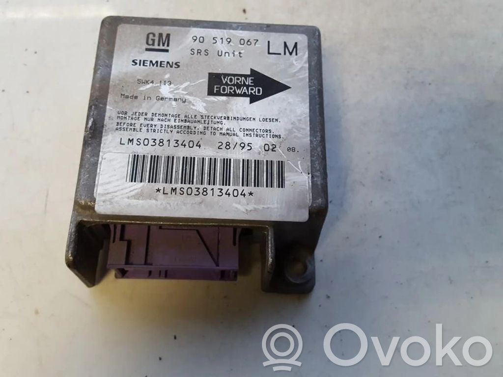 Opel Astra F Centralina/modulo airbag 