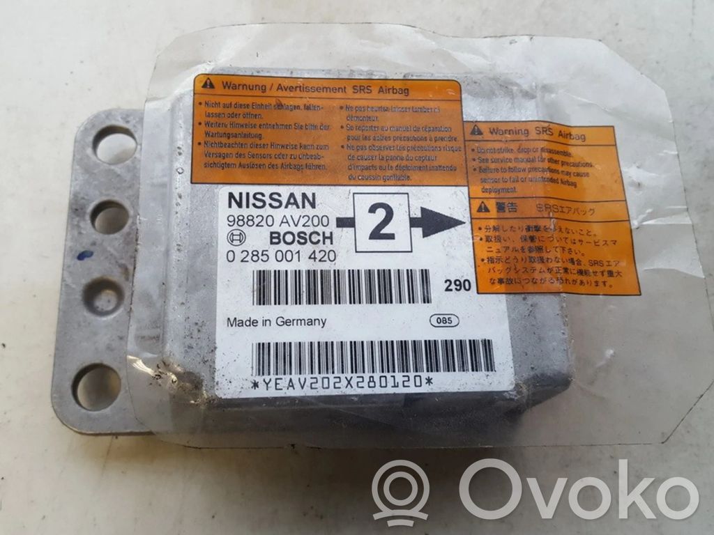 Nissan Primera Unitate/modul de comandă airbaguri 