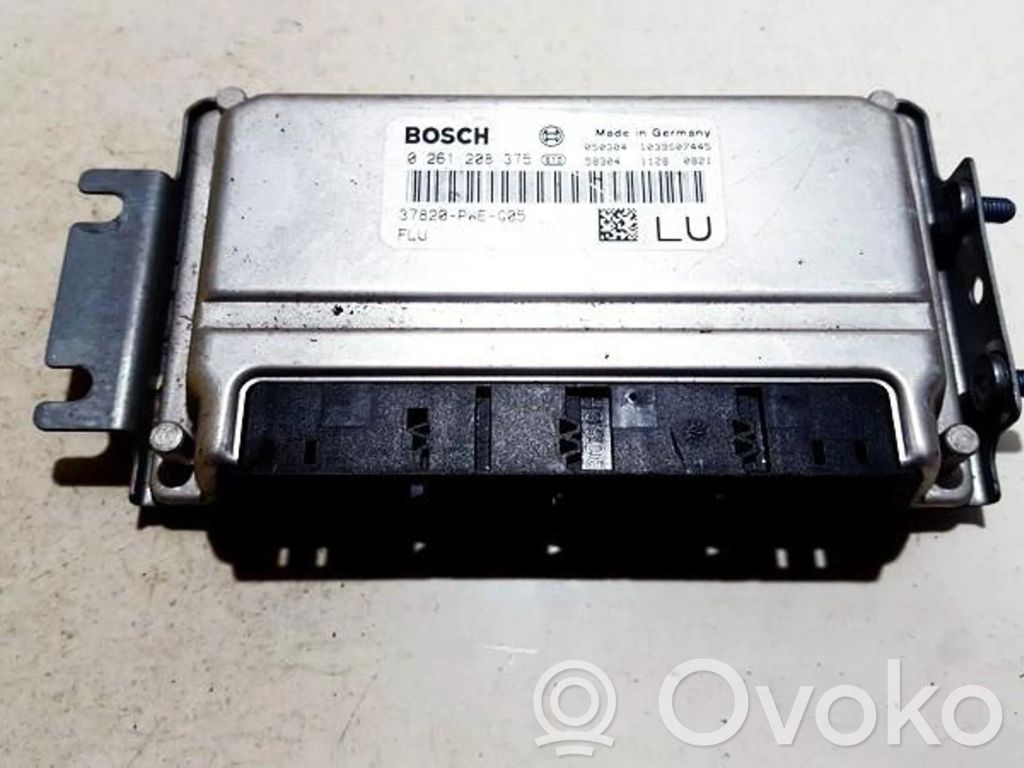 Engine control unit/module   0261208375,37820PWEG05,0261208375,1039S07445,37820PWEG05