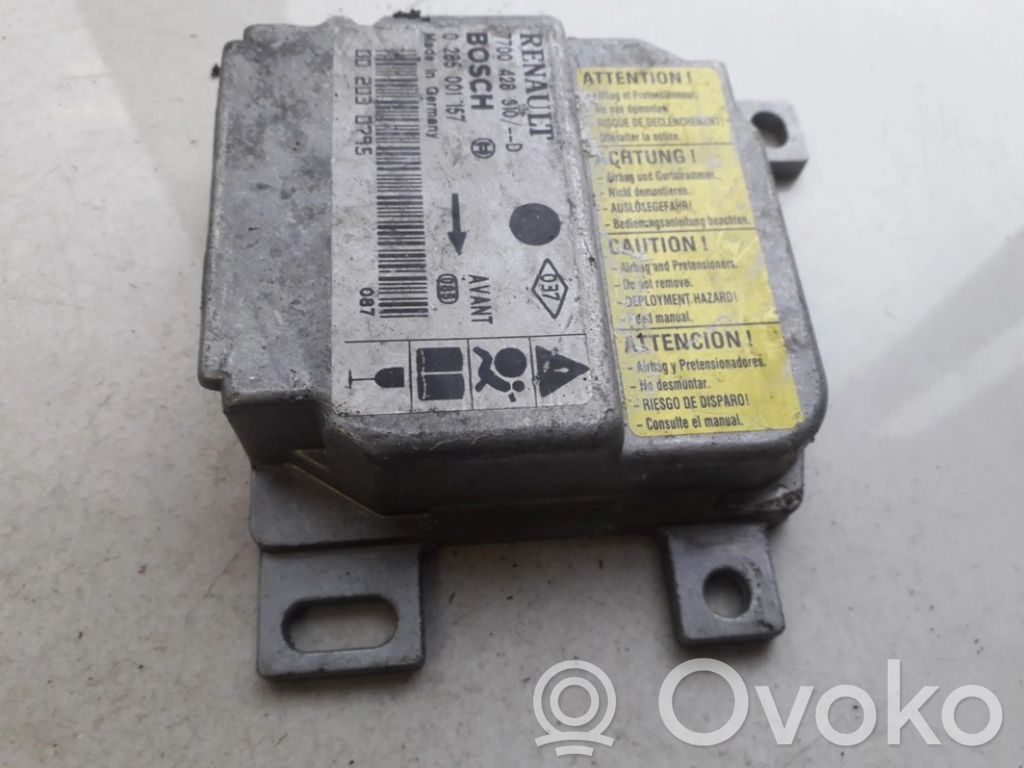 Module de contrôle airbag   7700428310,0285001157,0285001157,7700428310