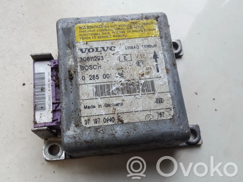 Volvo S40, V40 Unitate/modul de comandă airbaguri 