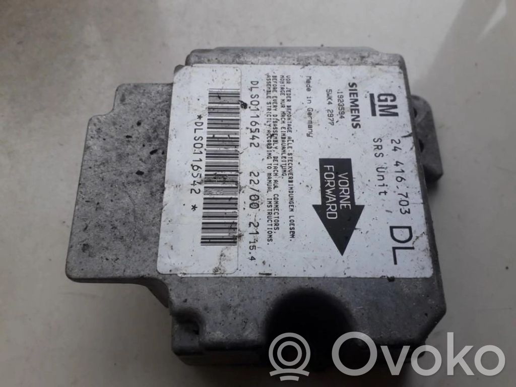 Opel Astra G Unitate/modul de comandă airbaguri 