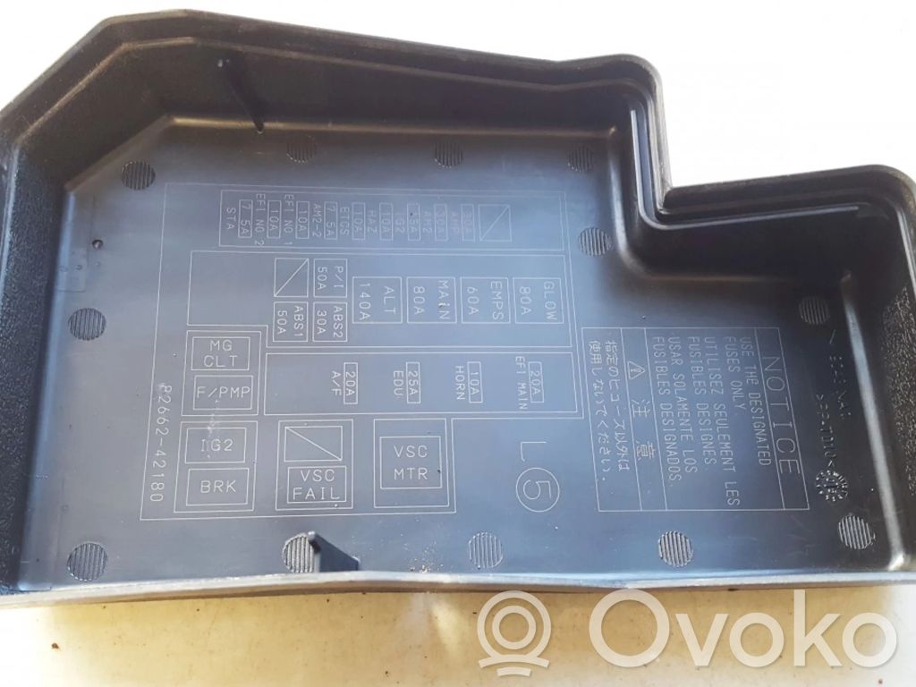 Toyota RAV 4 (XA30) Pokrywa skrzynki bezpieczników 