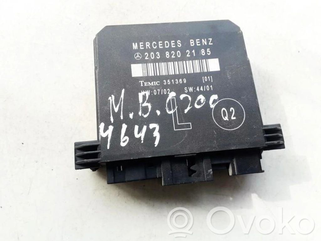 Mercedes-Benz C W203 Centralina/modulo portiere