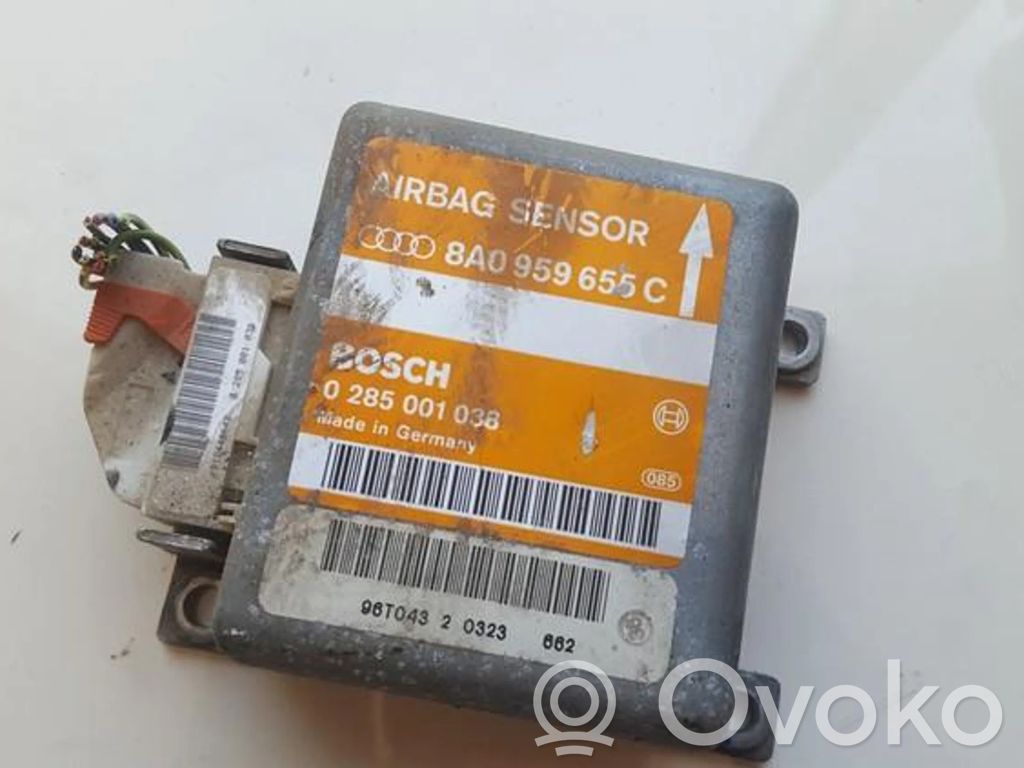 Module de contrôle airbag   8A0959655C,0285001038,0285001038,8A0959655C