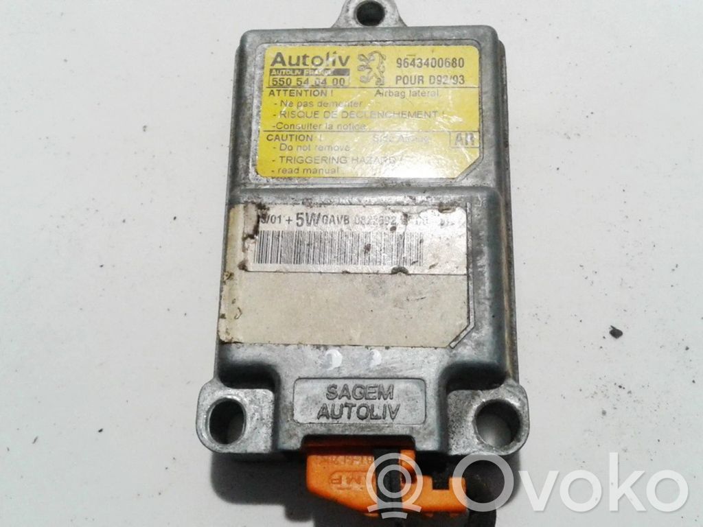 Unitate/modul de comandă airbaguri   9643400680,9643400680