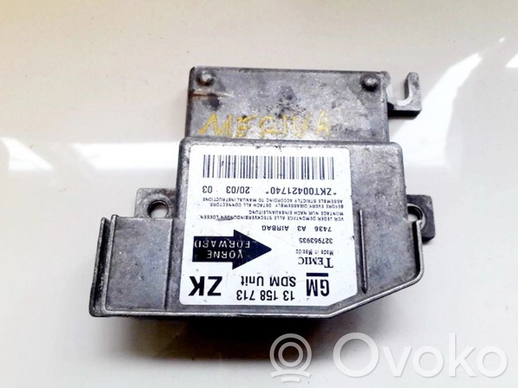 Centralina/modulo airbag   13158713,327963935,13158713,327963935