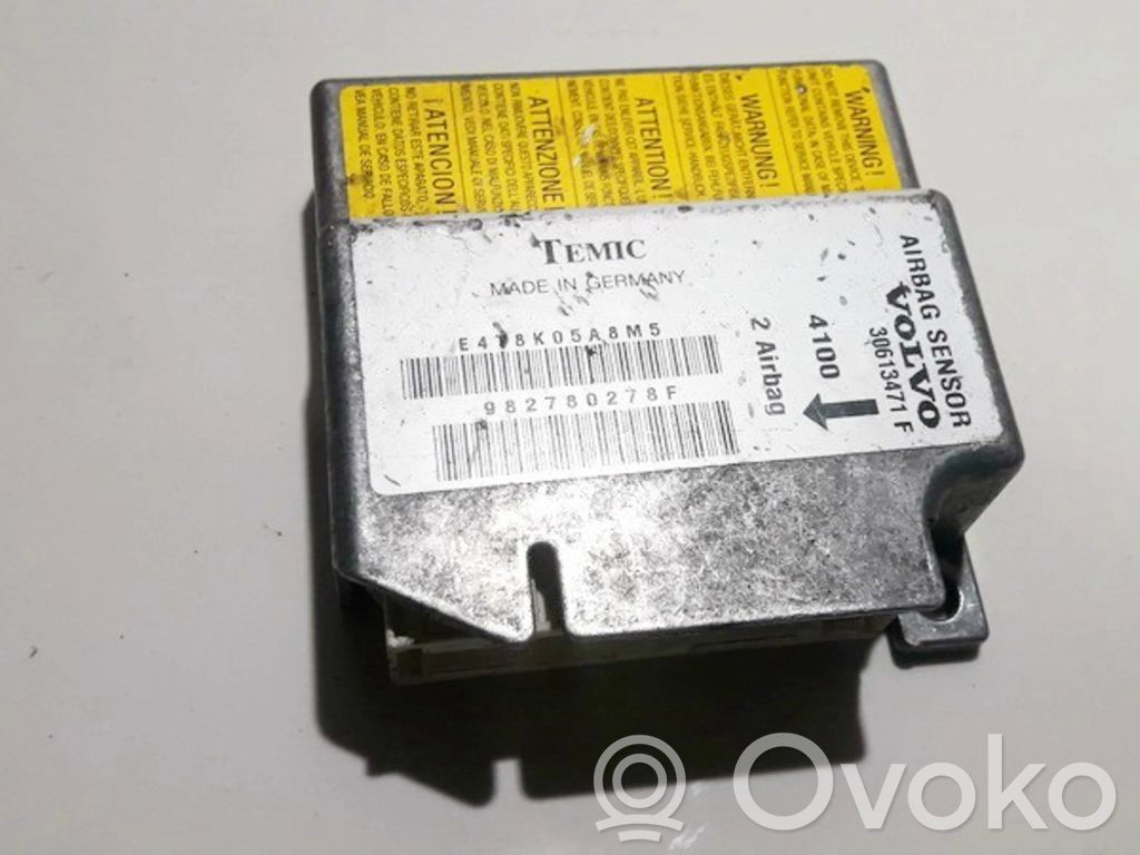 Volvo S40, V40 Module de contrôle airbag 