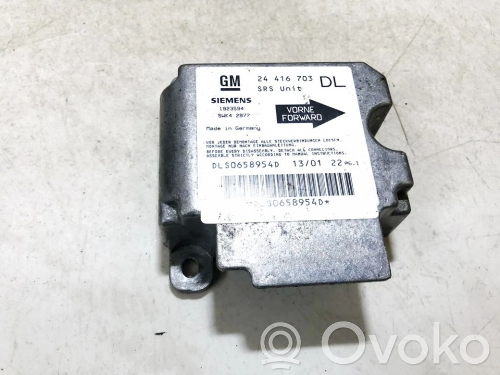 Opel Astra G Unitate/modul de comandă airbaguri 