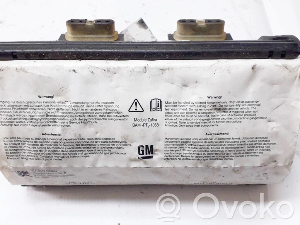 Opel Zafira B Airbag del passeggero 