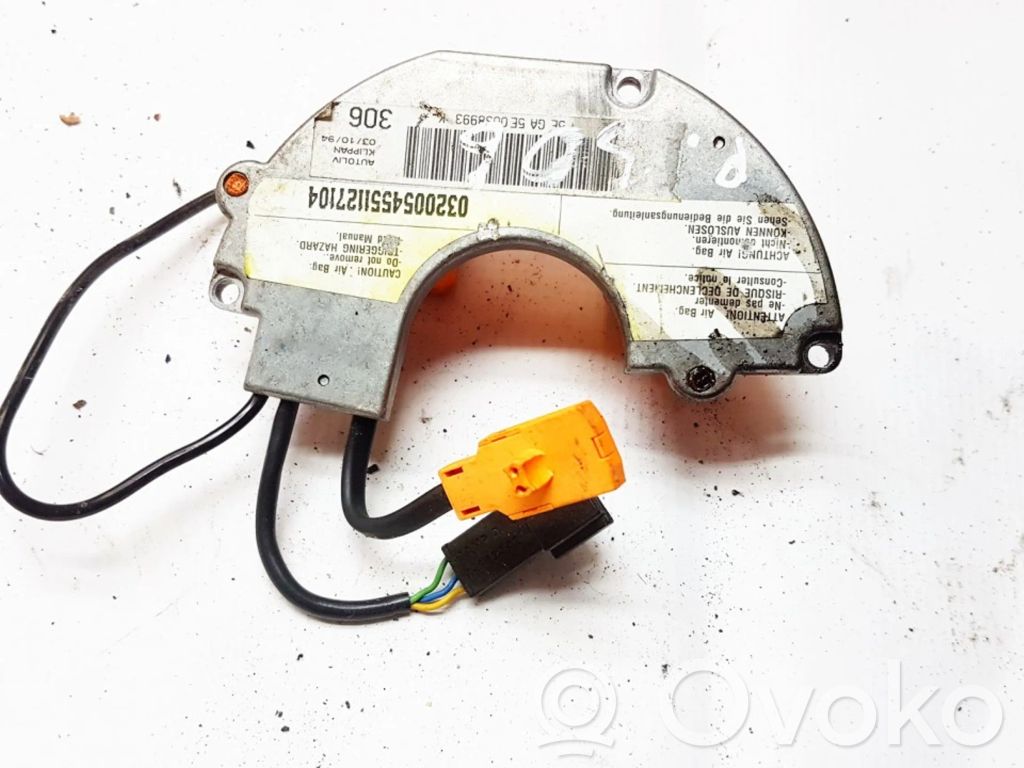 Peugeot 306 Capteur de collision / impact de déploiement d'airbag