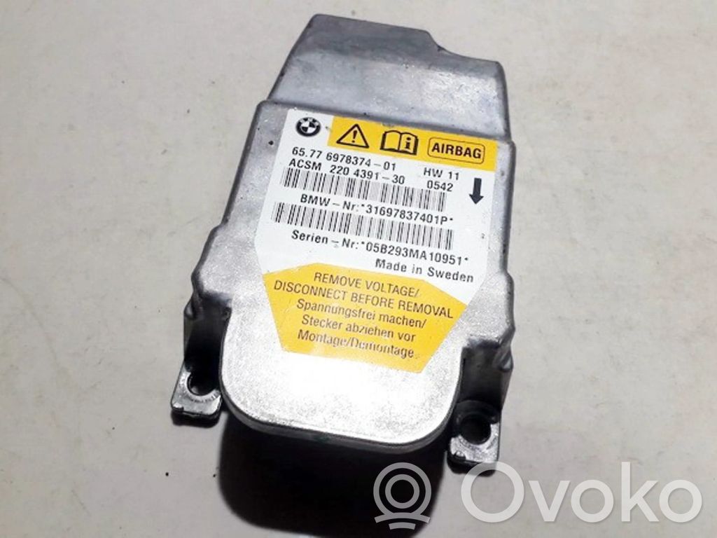 BMW 5 E60 E61 Sterownik / Moduł Airbag 