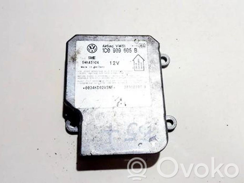 Unidad de control/módulo del Airbag   1C0909605B,5WK43124,1C0909605B,5WK43124
