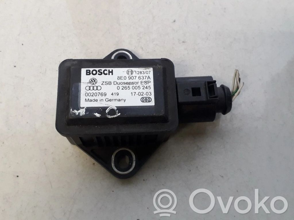 ESP Drehratensensor Querbeschleunigungssensor   0265005245,8E0907637A,0265005245,8E0907637A