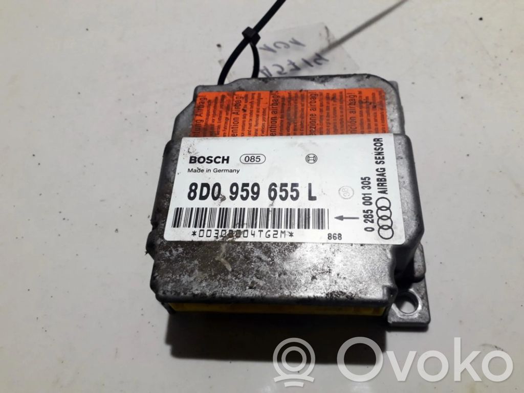 Module de contrôle airbag   8D0959655L,0285001305,0285001305,8D0959655L