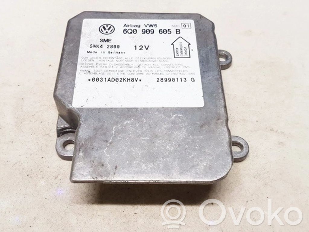 Centralina/modulo airbag   6Q0909605B,5WK42869,5WK42869,6Q0909605B