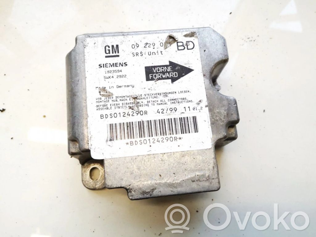 Centralina/modulo airbag   09229039BD,5WK42922,09229039BD,5WK42922