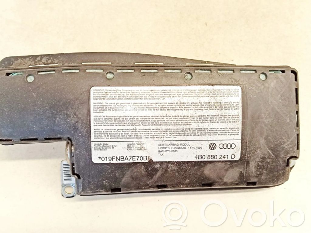 Audi A6 S6 C5 4B Airbag sedile 