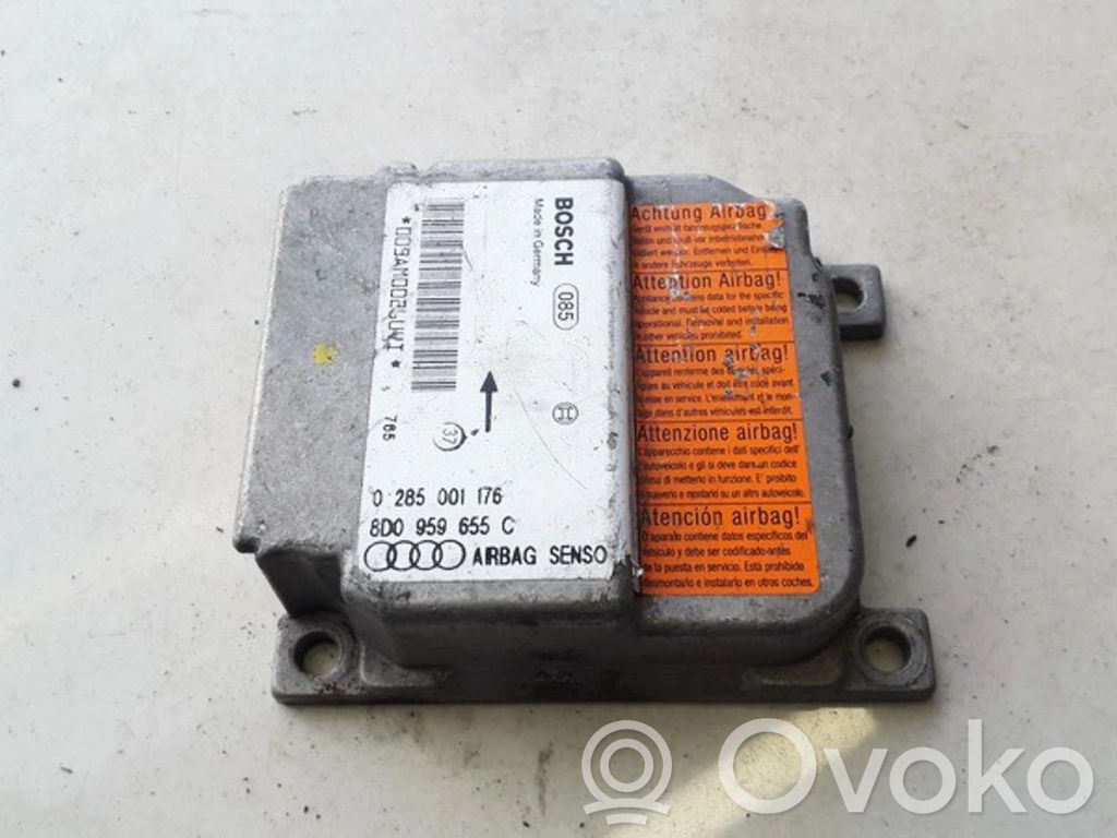 Unidad de control/módulo del Airbag   8D0959655C,0285001176,0285001176,8D0959655C