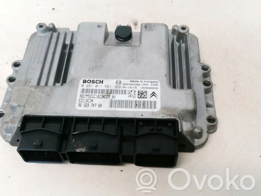 Unidad de control/módulo del motor   0281011561,9656974780,0281011561,9656974780