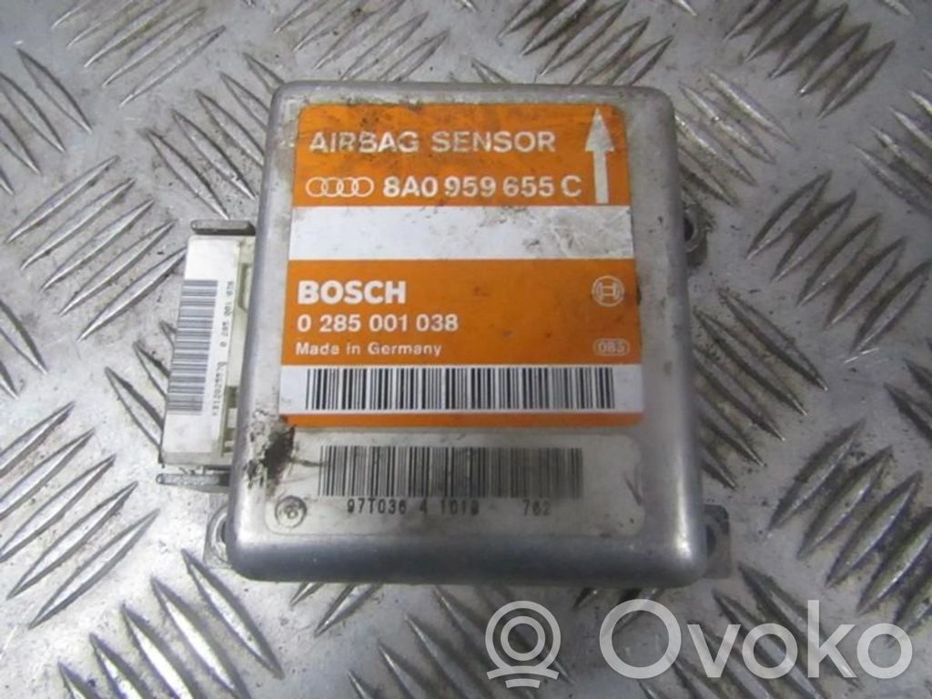 Airbagsteuergerät   8A0959655C,0285001038,0285001038,8A0959655C