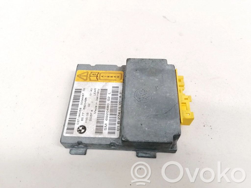 Module de contrôle airbag   65776920480,65776920480,037194058,65776920480,65776920480