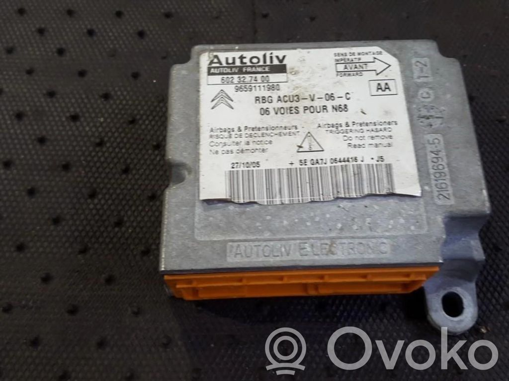 Citroen C4 I Centralina/modulo airbag 