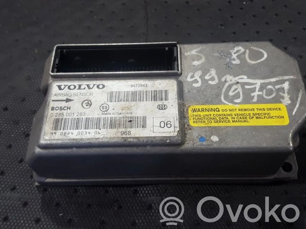 Volvo S80 Centralina/modulo airbag 