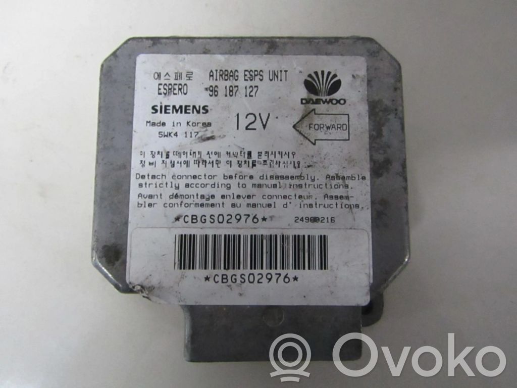 Daewoo Espero Airbag control unit/module 