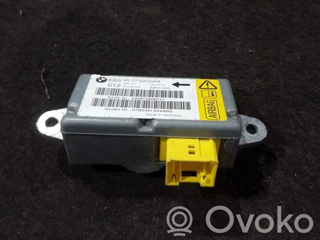 BMW 7 E65 E66 Sensor impacto/accidente para activar Airbag 