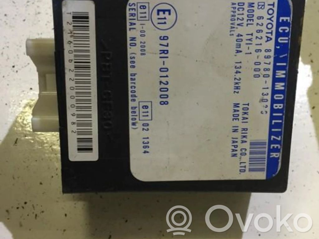 Toyota Corolla Verso E121 Centralina/modulo immobilizzatore 