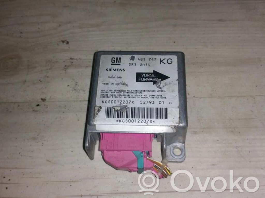 Opel Corsa B Airbag control unit/module 